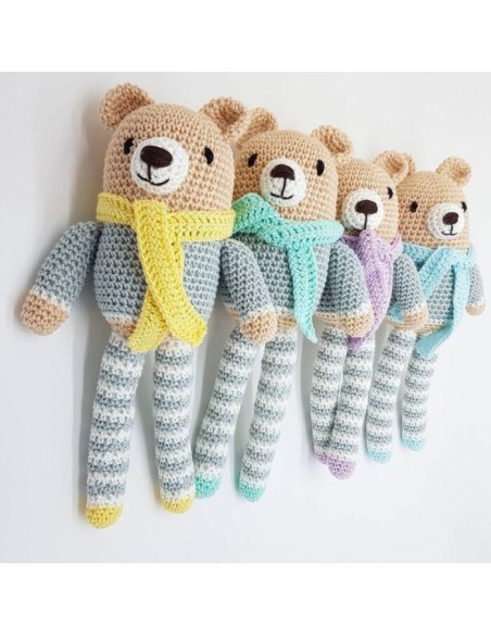 Osito de ganchillo en algodón. Pretty Dolly