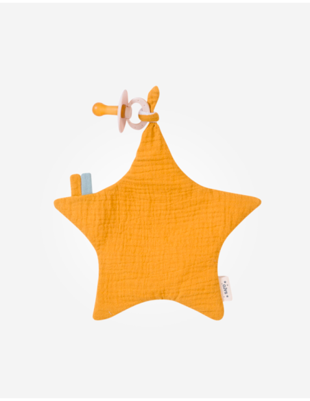 Estrella papel crujiente, verde, Saro