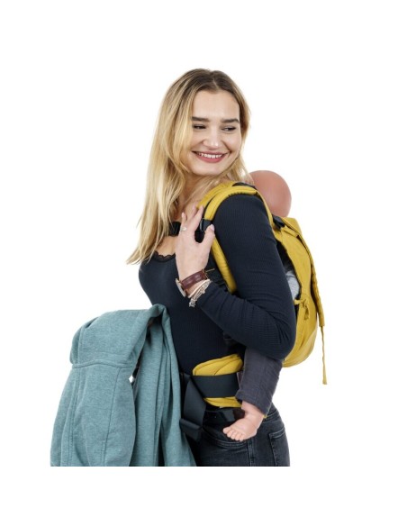 Mochila Evolutiva Fidella Fusion 2.0- chevron mostaza.Toddler.