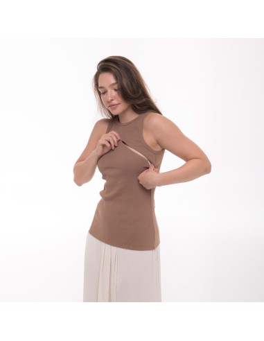 Camiseta sin mangas premamá y...