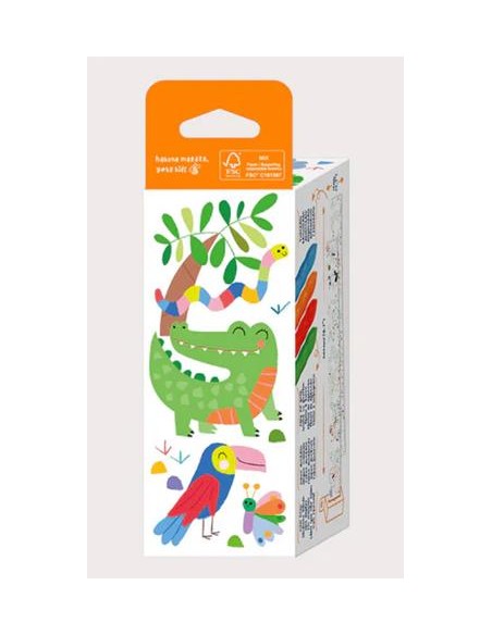 Mini rollo para colorear Safari. Haku yoka