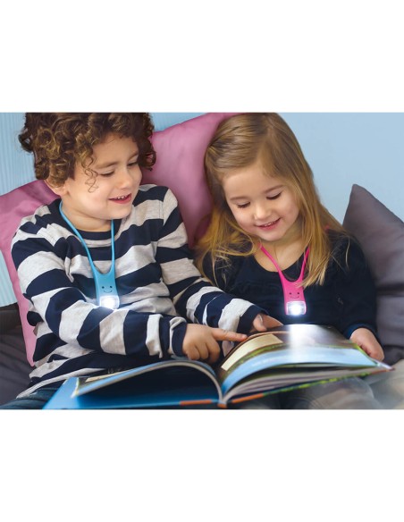 Linterna de cuello azul para la lectura Moses