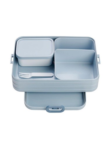 Caja bento grande nordic azul con...