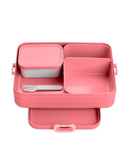 Caja bento grande vivid malva con compartimentos, Mepal