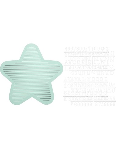 Panel letras de madera con forma de...