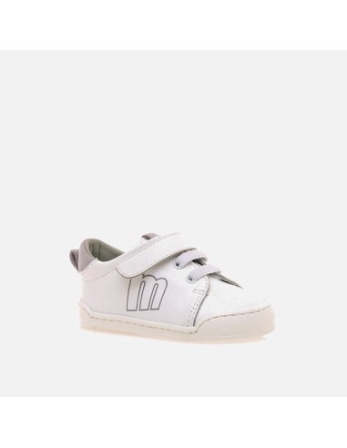 Calzado infantil Napa blanco malva....