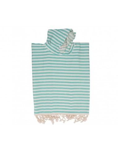 Poncho stripes menta. Monnëka