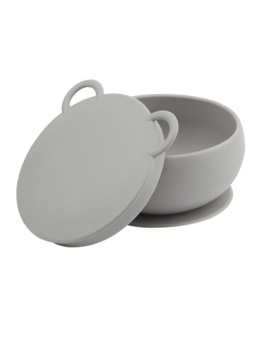 Bol gris con ventosa. Minikoioi