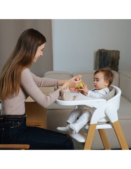 Trona 3 en 1 Blanco y madera. Love and Carry