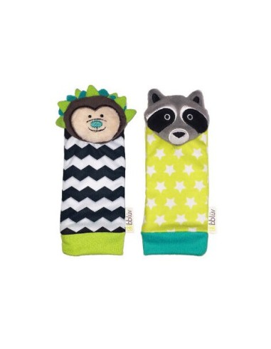 Calcetines sonajero Erizo y Mapache