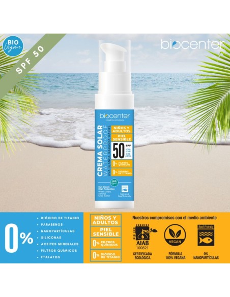 Protector solar SPF50 100ml. Biocenter