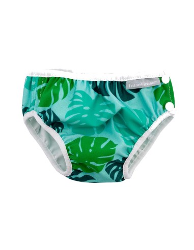 Bañador pañal, hojas verdes. ImseVimse