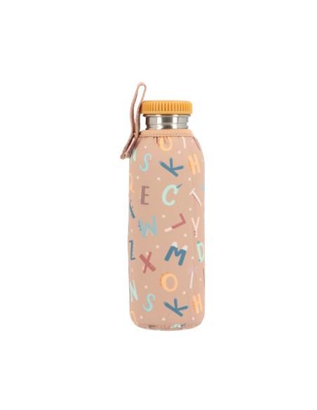 Botella Acero con Funda Funny Letters (750ml). tutete