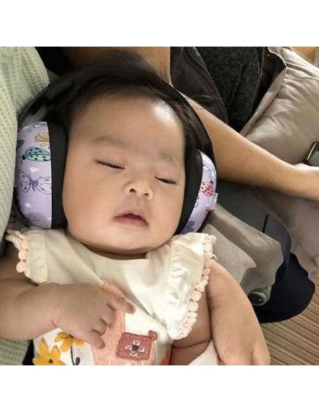 Cascos Auriculares antiruido 0-3 años, Mariposas. Banz