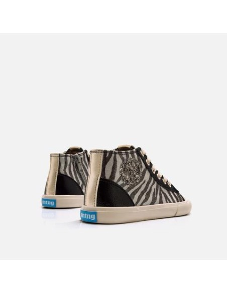 Calzado Mustang infantil botín negro tigre