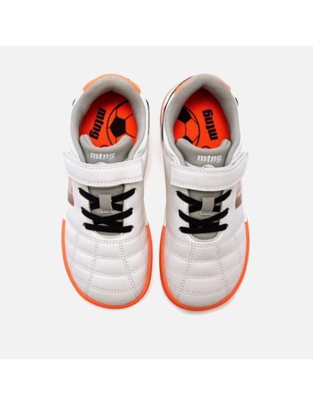 Botas de fútbol Mustang Gamon blanco naranja