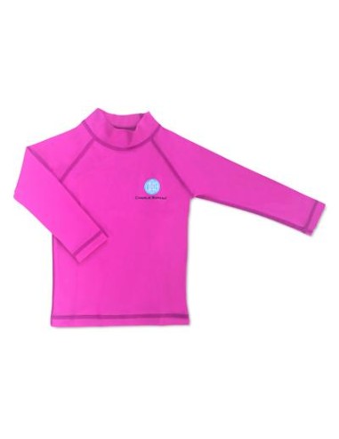 Camiseta con protección SPF50, fucsia. Charlie Banana