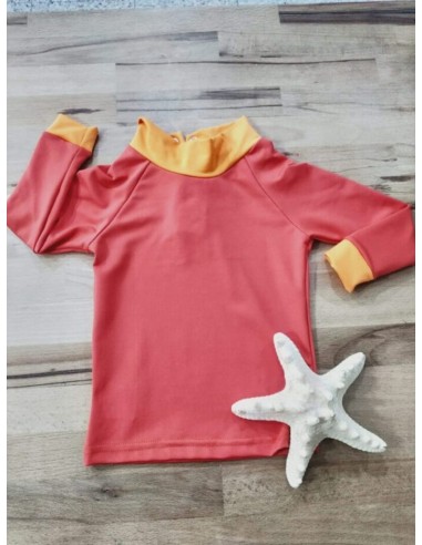 Camiseta con protección SPF50, coral. Loverde (6-12/12-24 meses)