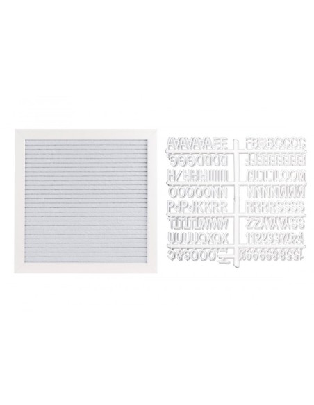 Panel de letras gris. Pearhead