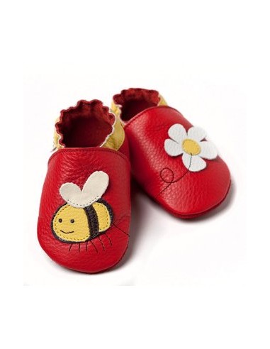 Zapato bebé suave, Abeja de Liliputi. (Talla M)
