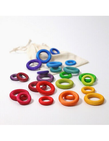 Anillos de construcción arcoiris. Grimm's