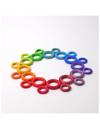 Anillos de construcción arcoiris. Grimm's