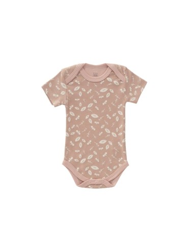 Body manga corta, hojas, 0-3 y 3-6 meses. Fresk