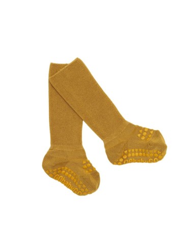 Calcetines de bambú antideslizantes, mostaza. Go baby Go