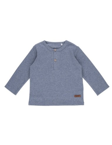 Camiseta manga larga, azul. Little Dutch. Talla 56