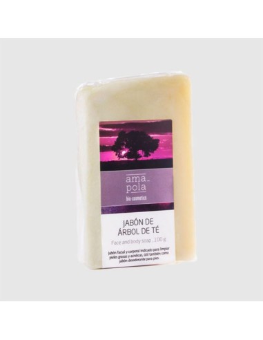 Jabón de árbol de té. Amapola