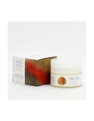 Crema facial nutritiva jojoba y sésamo. Amapola