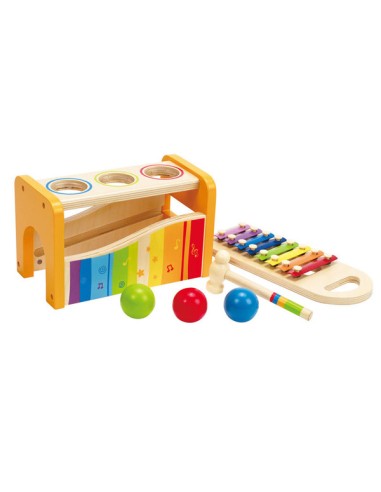 Golpea pelotas xilófono. Hape