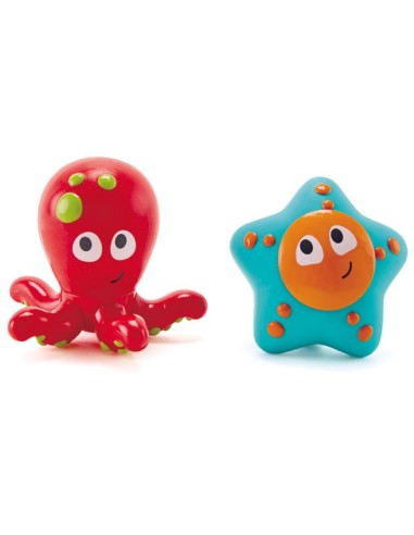 Juguetes de baño Pulpo y estrella. Hape