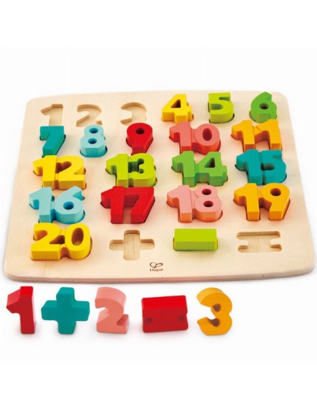 Puzzle numérico y matemático. Hape