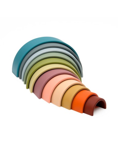 Arcoiris 12 colores nature, silicona. dëna