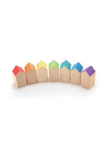 7 casitas arcoiris. Ocamora