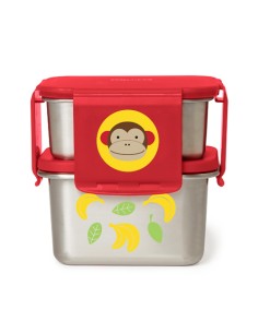 Kit de almuerzo zoo, acero inoxidable, mono. Skip hop