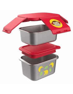 Kit de almuerzo zoo, acero inoxidable, mono. Skip hop 2