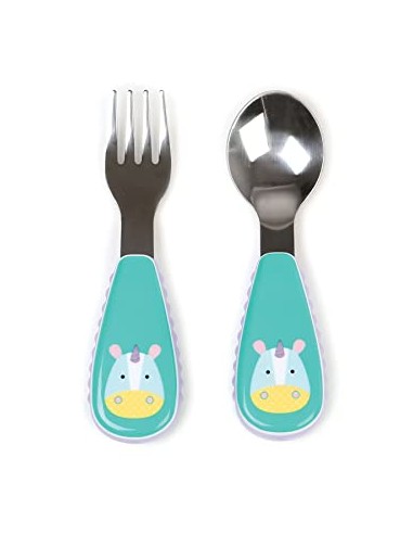 Set cuchara y tenedor, unicornio. Skip hop