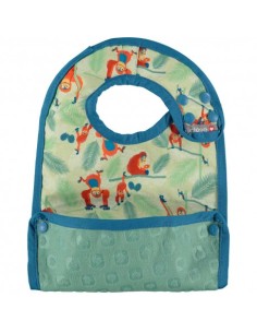 Babero L, orangután. Pop in