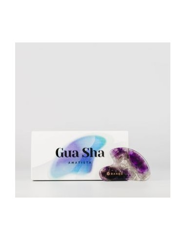 Masajeador facial Gua Sha de Amatista. Banbu