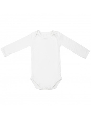 Body manga larga, blanco, 74/80 . Timboo