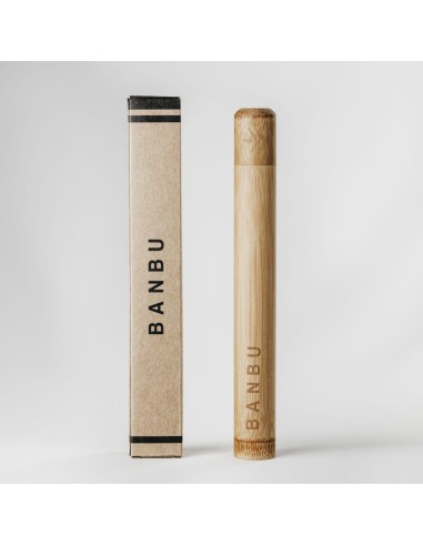 Funda de bambú para cepillo de dientes. Banbu