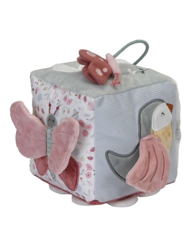 Cubo blandito actividades Flores y mariposas. Little Dutch