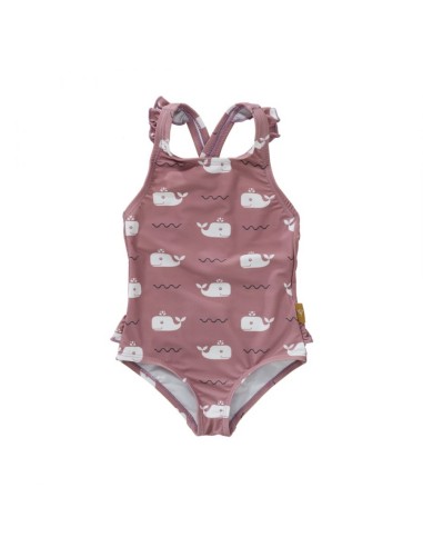Bañador niña ballena rosa. Fresk