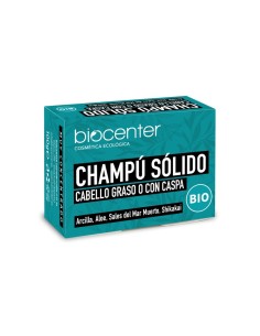 Champú sólido, cabello graso o con caspa. Biocenter