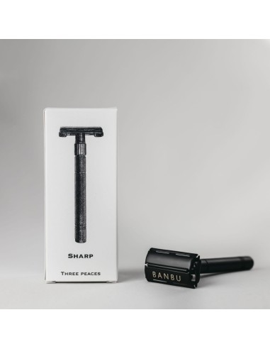 Maquinilla Sharp negro mate. Banbu