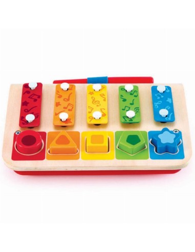 Xilófono clasificador de formas. Hape