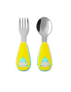 Set cuchara y tenedor, tiburón. Skip hop
