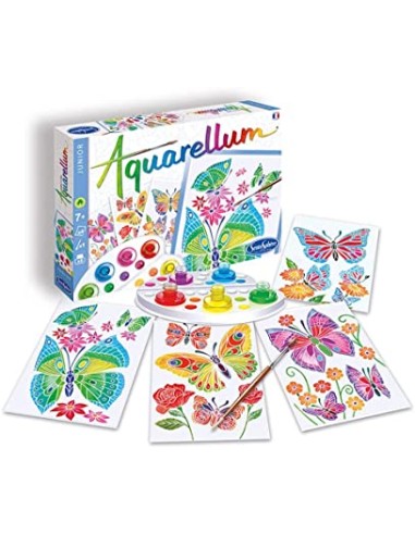 Aquarellum Junior de Mariposas y Flores. Sentosphere